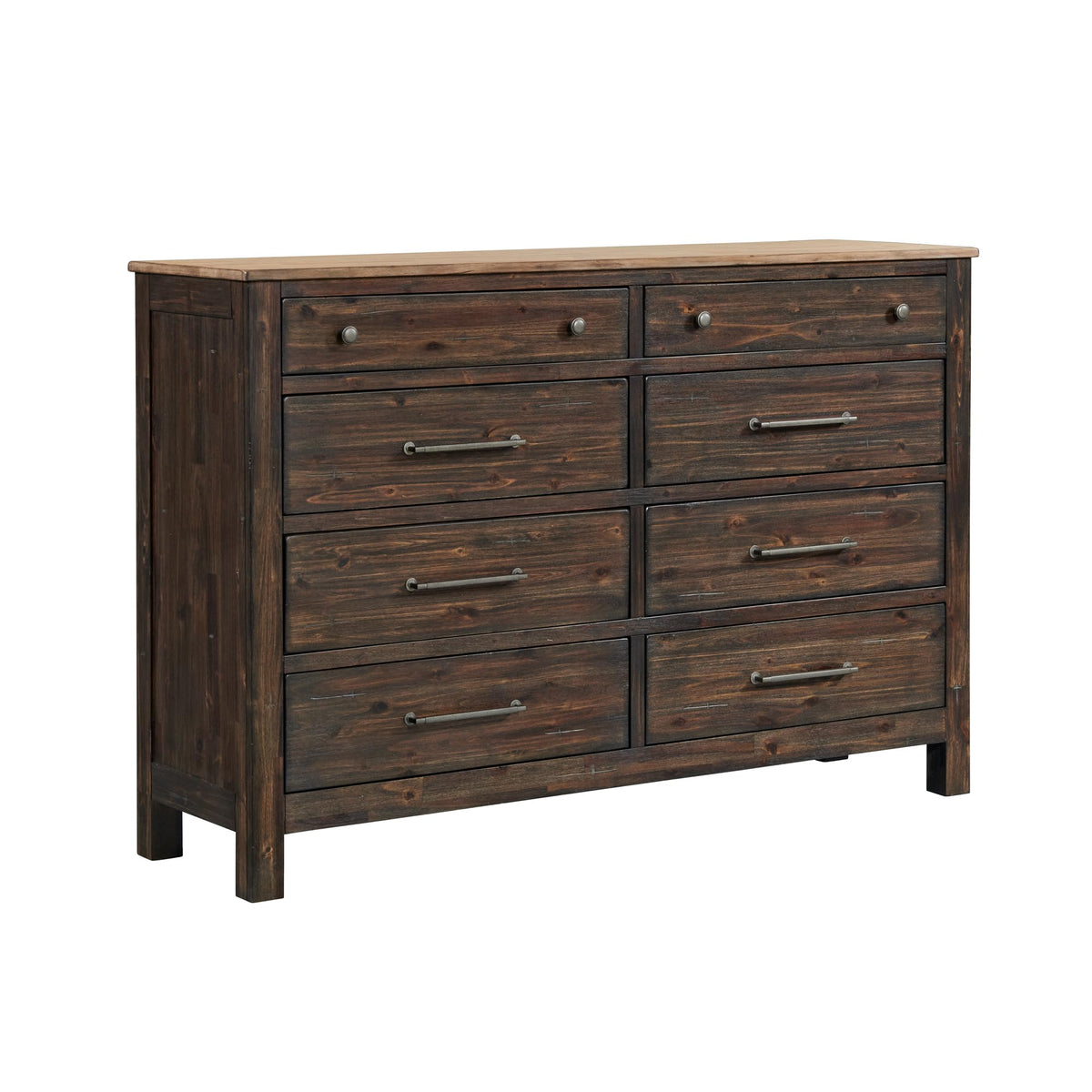 Intercon Transitions, 8 Drawer Dresser, Dark Brown