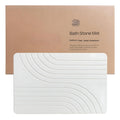 QZEMEL Diatomaceous Earth Bath Mat  Quick Drying, Super Absorbent, NonSlip Stone Bathroom Mat for Floor, Fast Dry AntiMold Sh