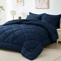 Hevumyi 5 Pieces Twin Xl Comforter Set, Dorm Bedding Sets, Back To School Bed In A Bag 5 Pcs, Down Alternative Sets With Comfort
