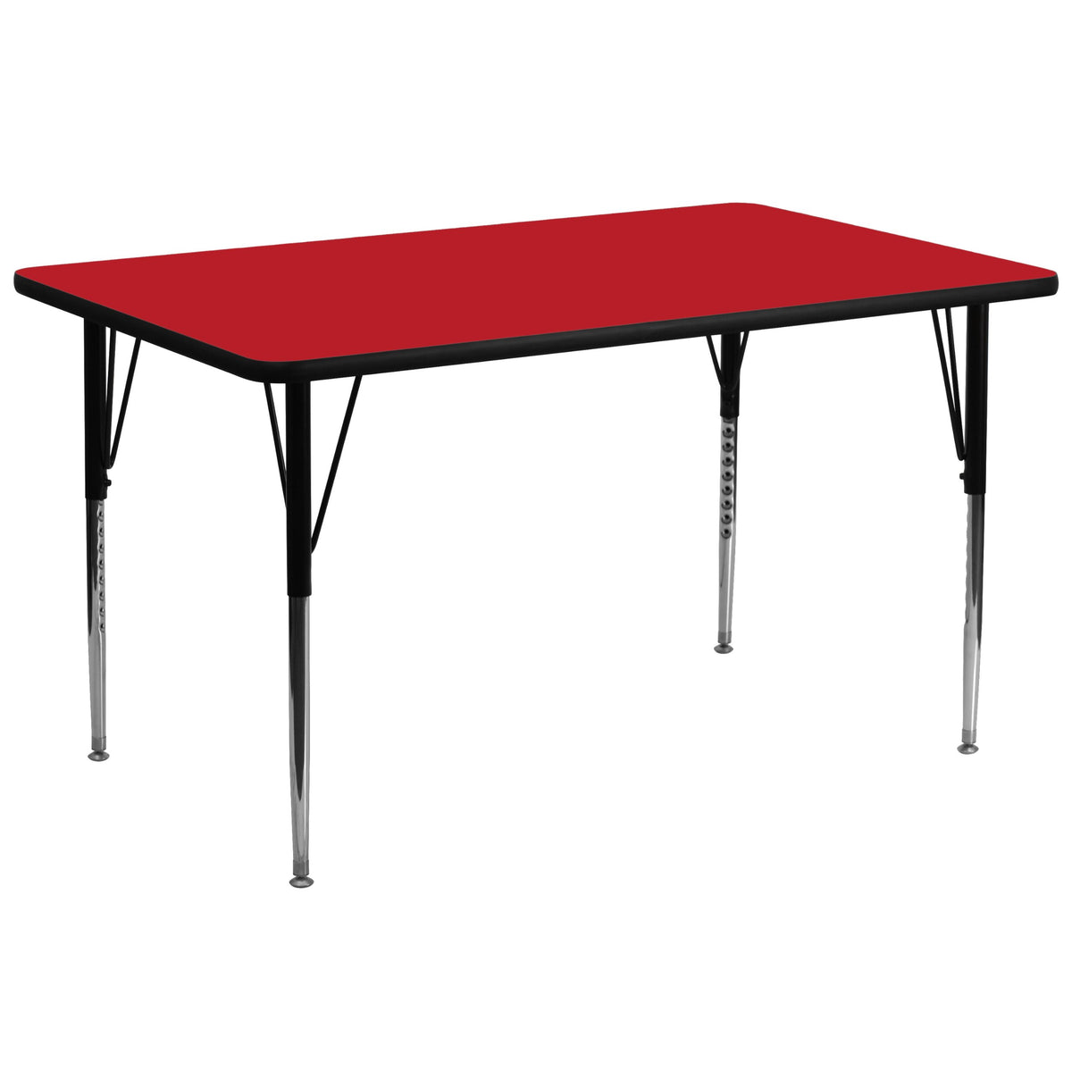 Flash Furniture 30x72 REC Red Activity table, 30&quot; W x 72&quot; D x 30.25&quot; H