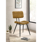 Coaster Furniture Misty Padded (Set of 2) Camel and Black Side Chair 110642