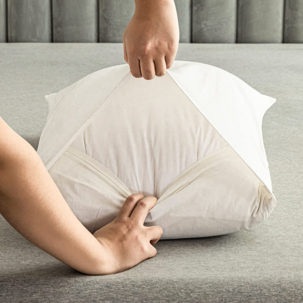 Jellymoni Pillowcases King Set Of 2 Cotton Envelope Pillow Covers Cream White 20  36In Bed Pillow Cases 100% Washed Cotton Soft