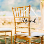 6 Pcs Reserved Signs For Wedding Chairs Reserved Chair Signs Reserved Hanging Sign Reserved Signs For Wedding Reserved Seating S