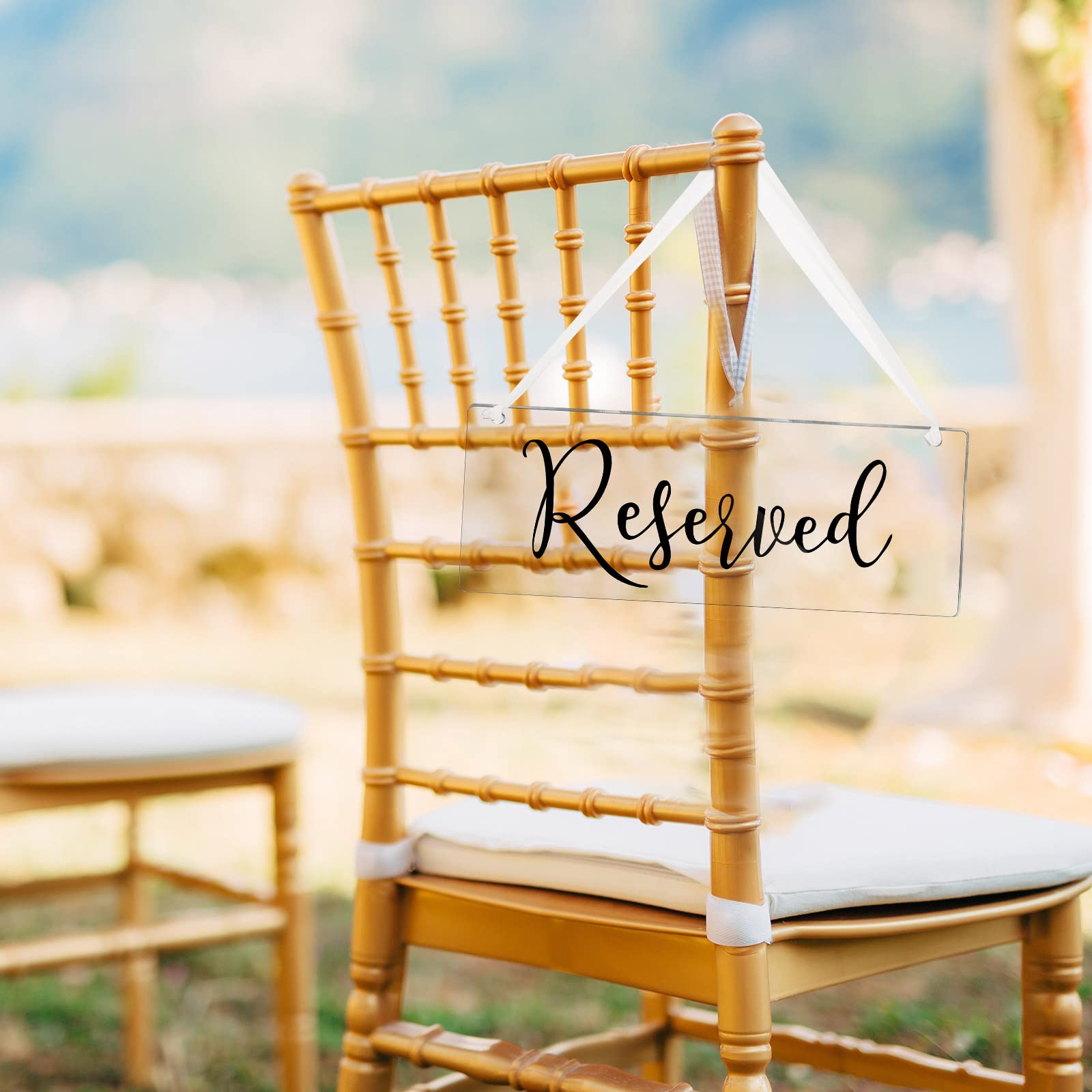 6 Pcs Reserved Signs For Wedding Chairs Reserved Chair Signs Reserved Hanging Sign Reserved Signs For Wedding Reserved Seating S