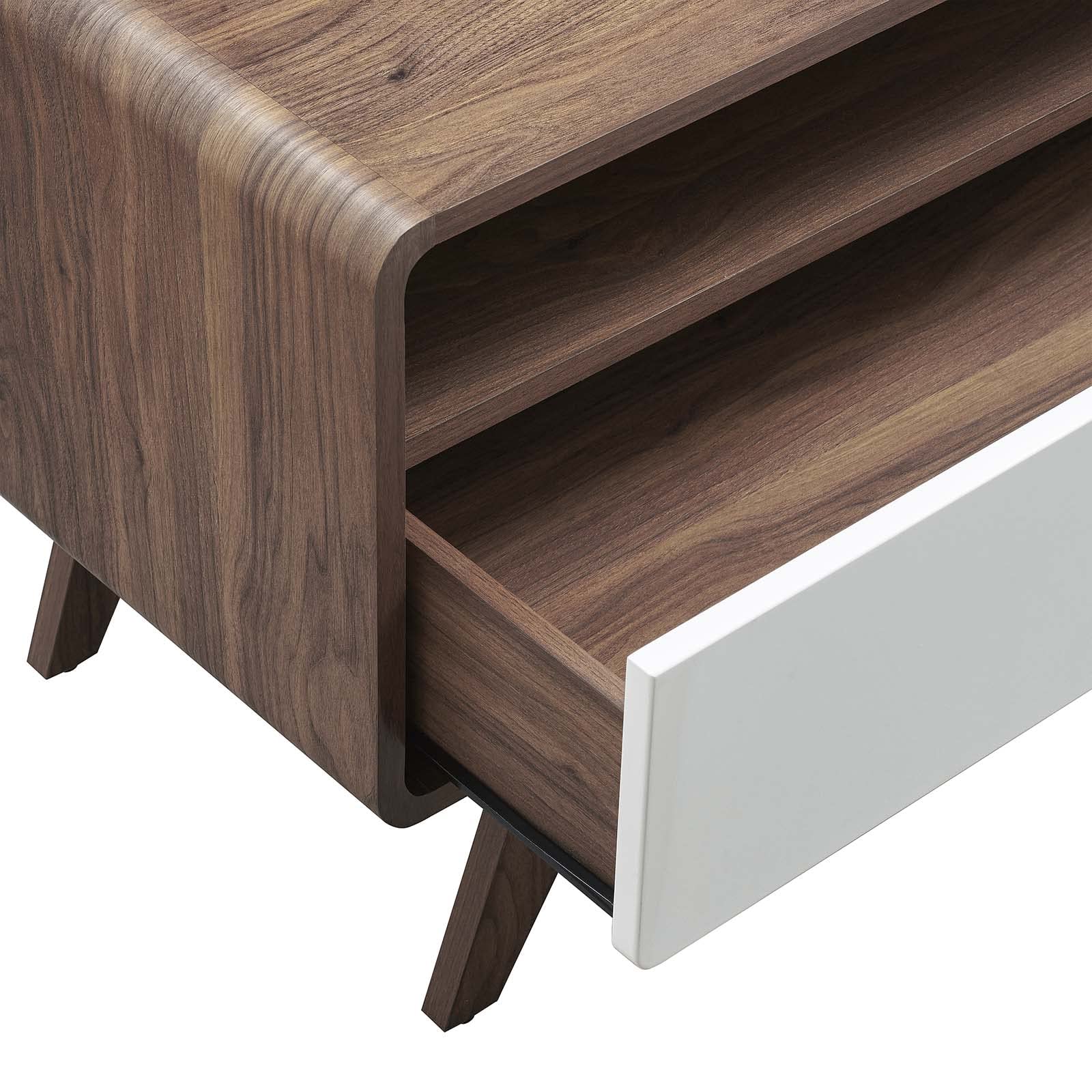 Modway Transmit Entertainment-Stands, 60 Inch, Walnut White