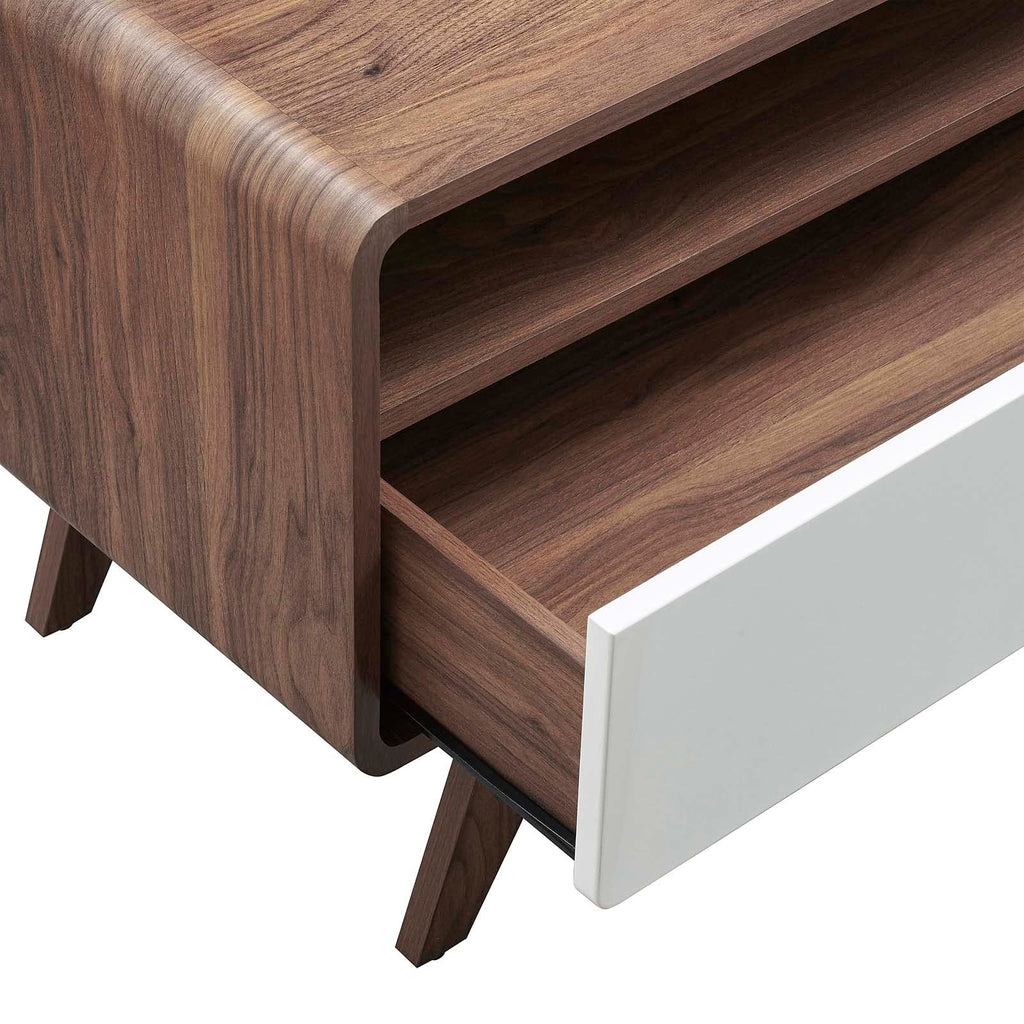 Modway Transmit Entertainment-Stands, 60 Inch, Walnut White