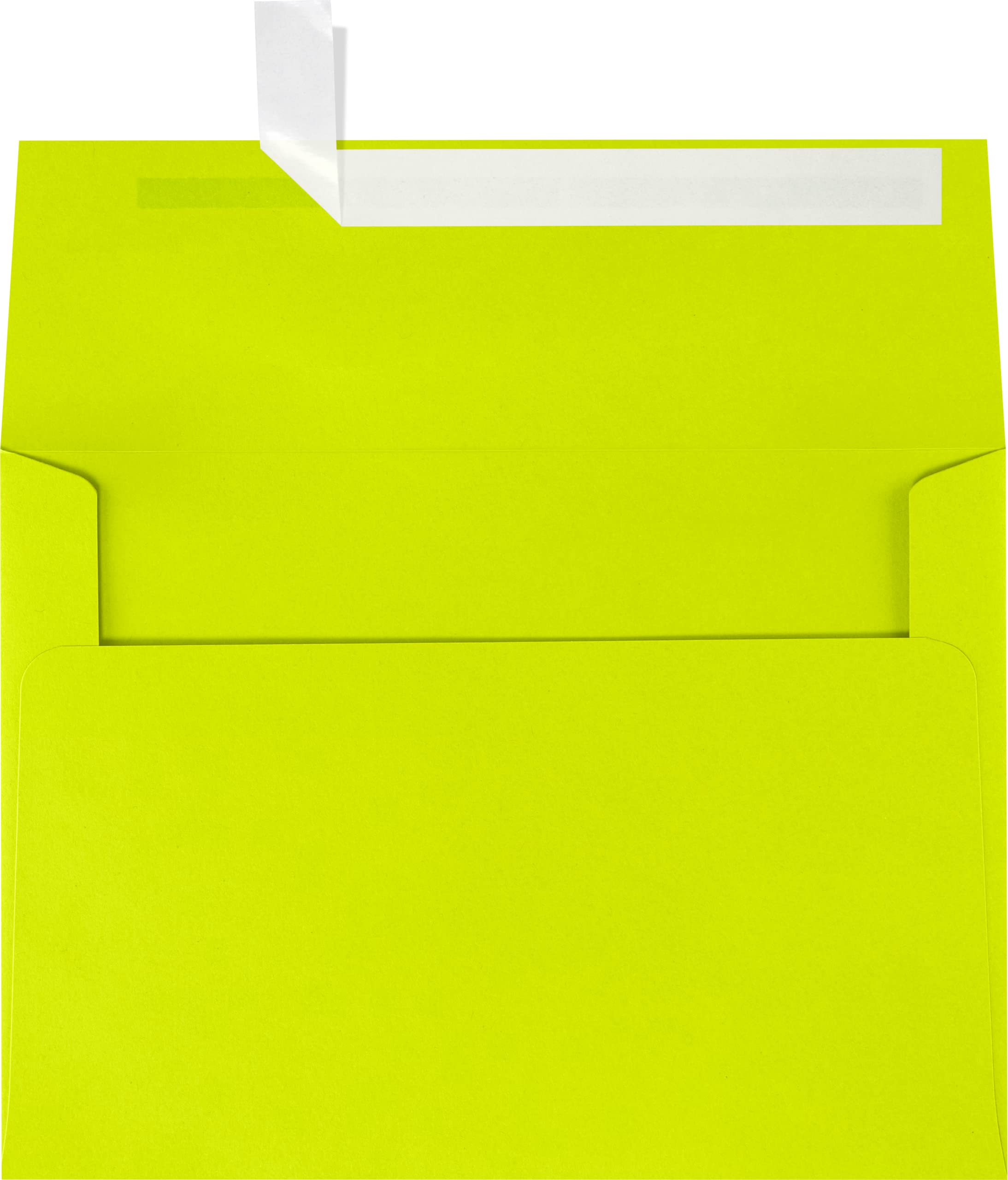 Luxpaper A7 Invitation Envelopes For 5 X 7 Cards In 80 Lb. Wasabi, Printable Envelopes For Invitations, W/Peel And Press Seal, 2