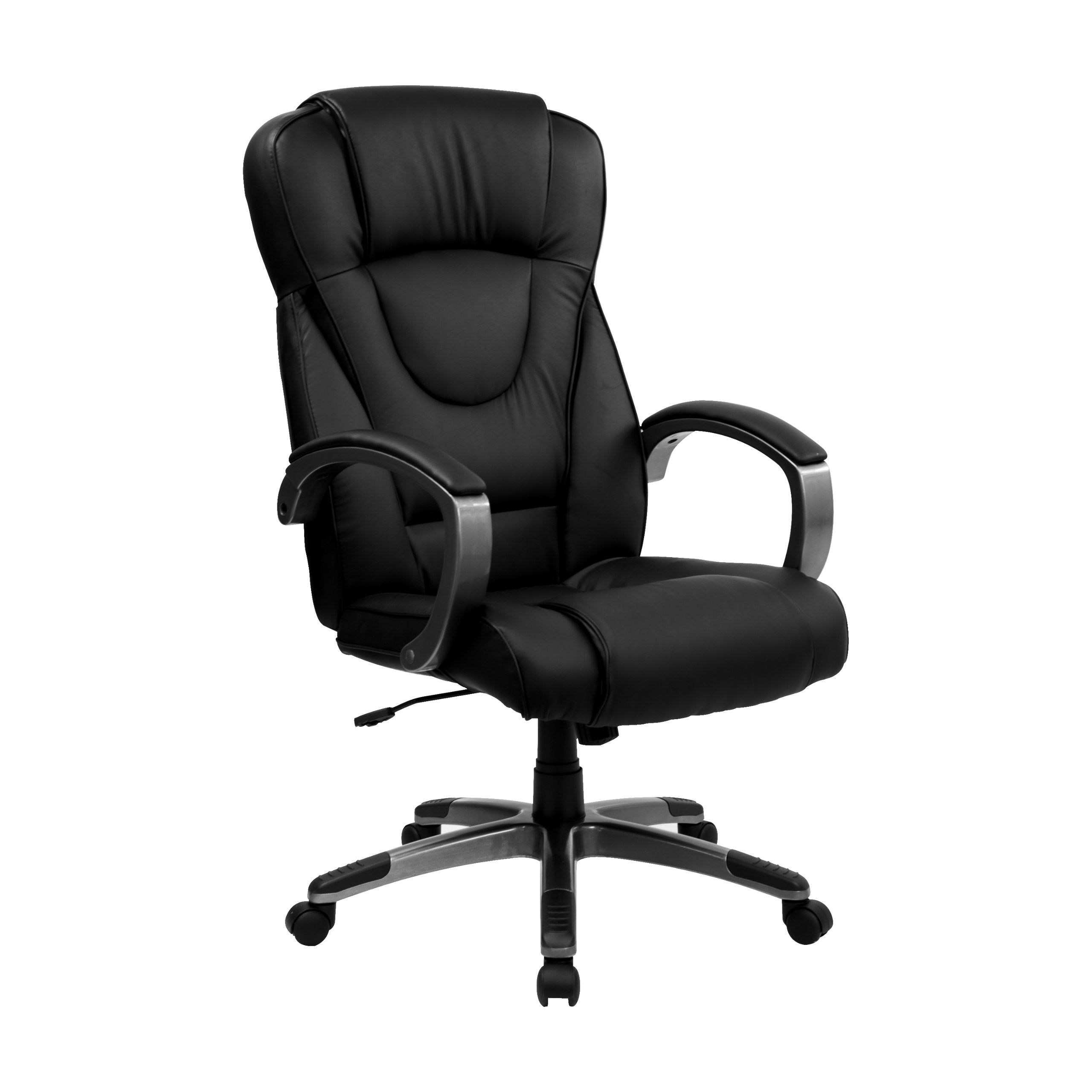 Flash Furniture 069Bk High Back Leather Executive Office Chair With Tilt Lock Mechanism