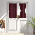 Vatge Sidelight Curtains Blackout French Door Panel Curtain - Small Window Curtain For Privacy On Doors With Windows, 1 Panel, W