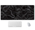 Ssoiu Black Topographic Extended Gaming Mouse Pad Xxl Artso Large Keyboard Mat Long Mousepad Desk Decor Writing Pad Non Slip Rub