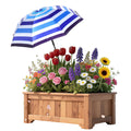Abbylike 1 Set Plant Umbrellas for Outdoor Plants, Patriotic Garden Umbrella Shade for Potted Plants and Garden Beds Plant Cover