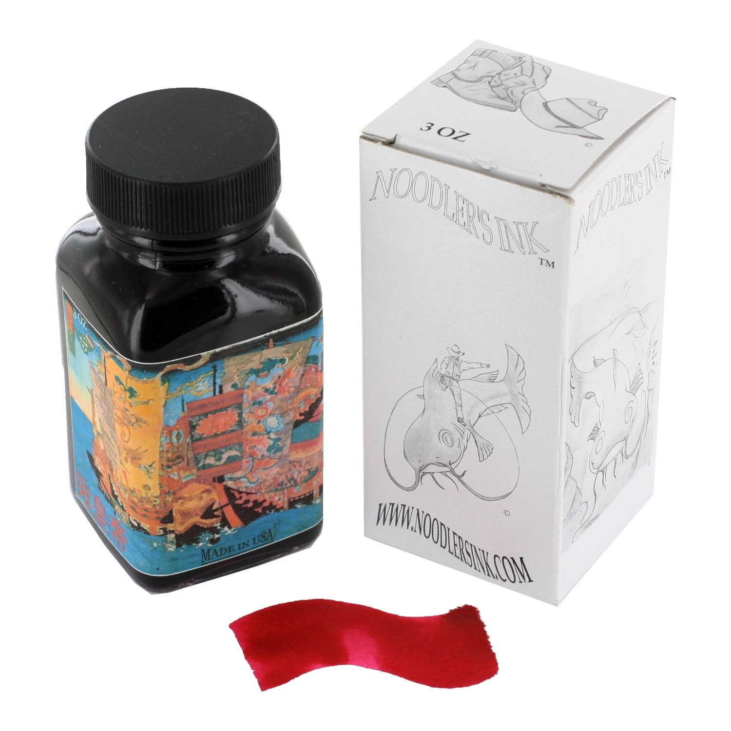 Noodler'S First Emperor Of China Red 3 Oz Bottled Ink - Nd 19072 (Earlier Qin Shi Huang)