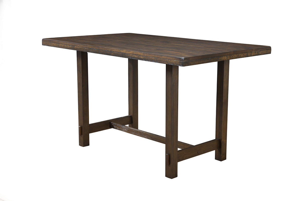 Alpine Furniture Emery Pub Table, 64 X 38 X 36, Brown