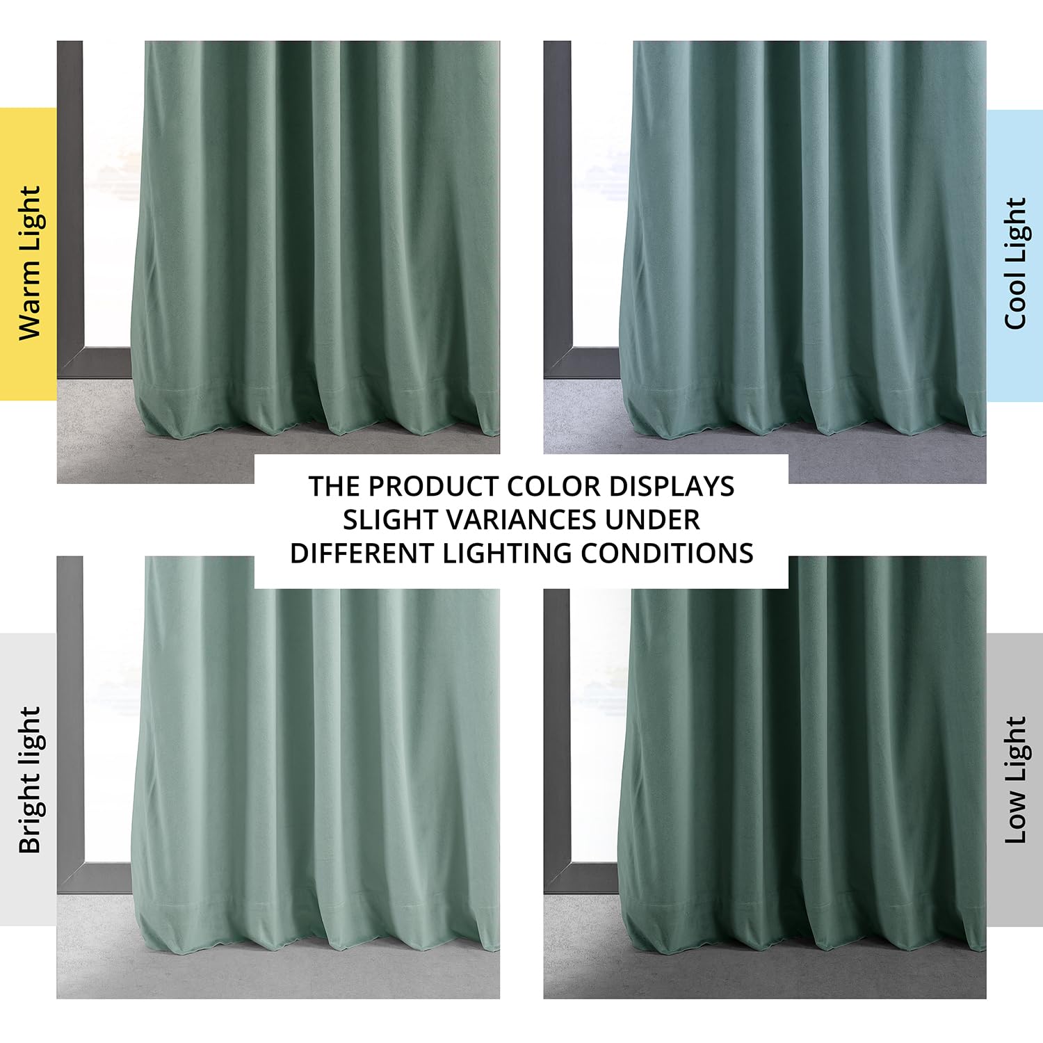 Hpd Half Price Drapes Signature Velvet Thermal Blackout Curtains For Living Room 120 Inch Long (1 Panel) Rod Pocket Insulated Blackout Curtains For Bedroom Window Curtains, 50W X 120L, Aqua Mist