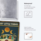 Fmcmly Every Little Thing Is Gonna Be Alright Vintage Tin Signs Hippie Boho Wall Art Encouragement Gifts For Women Home Kitchen