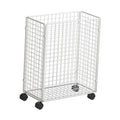 ATORSE Yoga Mat Storage Basket Slim Laundry Basket For Roller Resistance Bands White