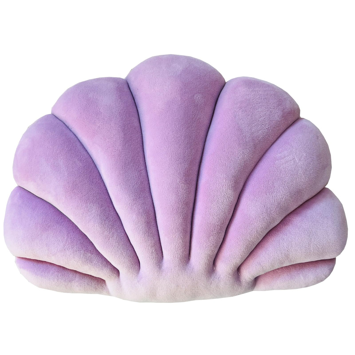 Yrxrus Shell Throw Pillows, Light Purple Shell Shaped Pillow, Small Cute Seashell Decorative Pillow Ocean Series Cushion For Bed