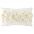 Kingrose 3D Handmade Flowers Decorative Throw Pillow Cover Solid Velvet Artistic Cushion Covers Home Decor Pillow Case For Sofa