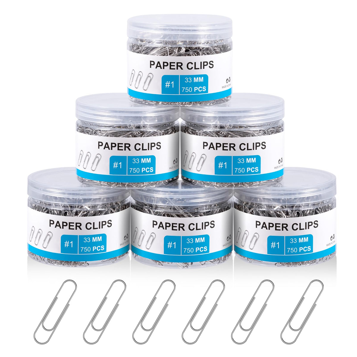 4500 Pcs Paper Clips Bulk Paperclips Medium: 1.3 Inches Paper Clip For Office Supplies Paperwork Students School Home, Paperclip