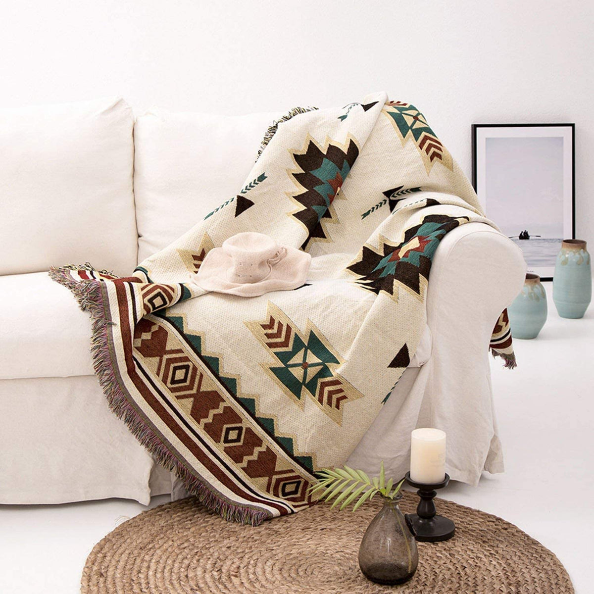 Boho Throw Blanket,Bohemian|Southwest|Native American|Indian Tribal|Moroccan|Aztec Blanket Throw Cover for Couch,Sofa,Chair,love