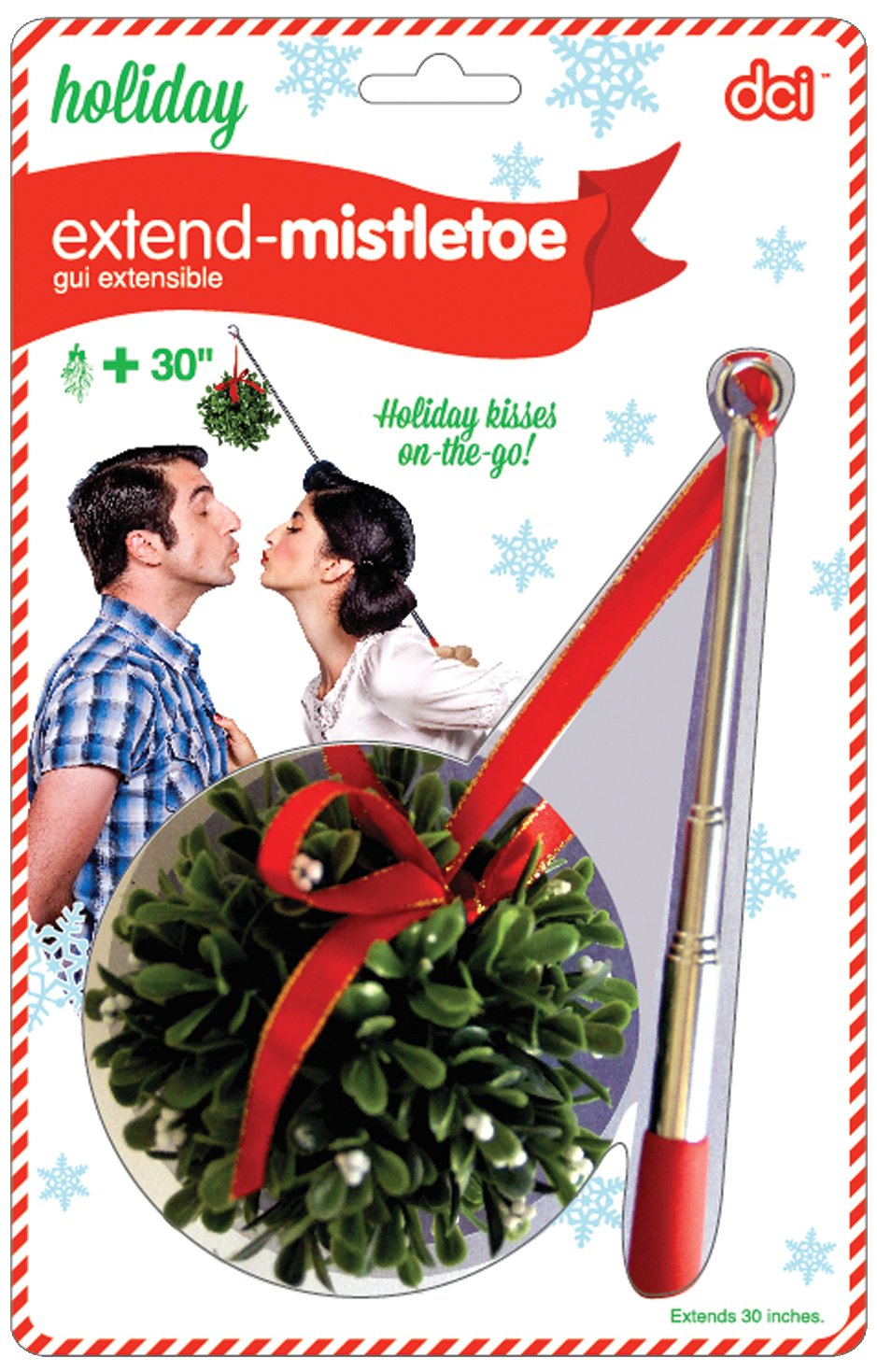DCI Decorative Extend Telescopic Mistletoe for Holiday Party