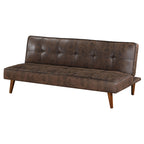 Coaster Home Furnishings Jenson Multipurpose Upholstered Tufted Convertible Sofa Bed Dark Coffee Brown