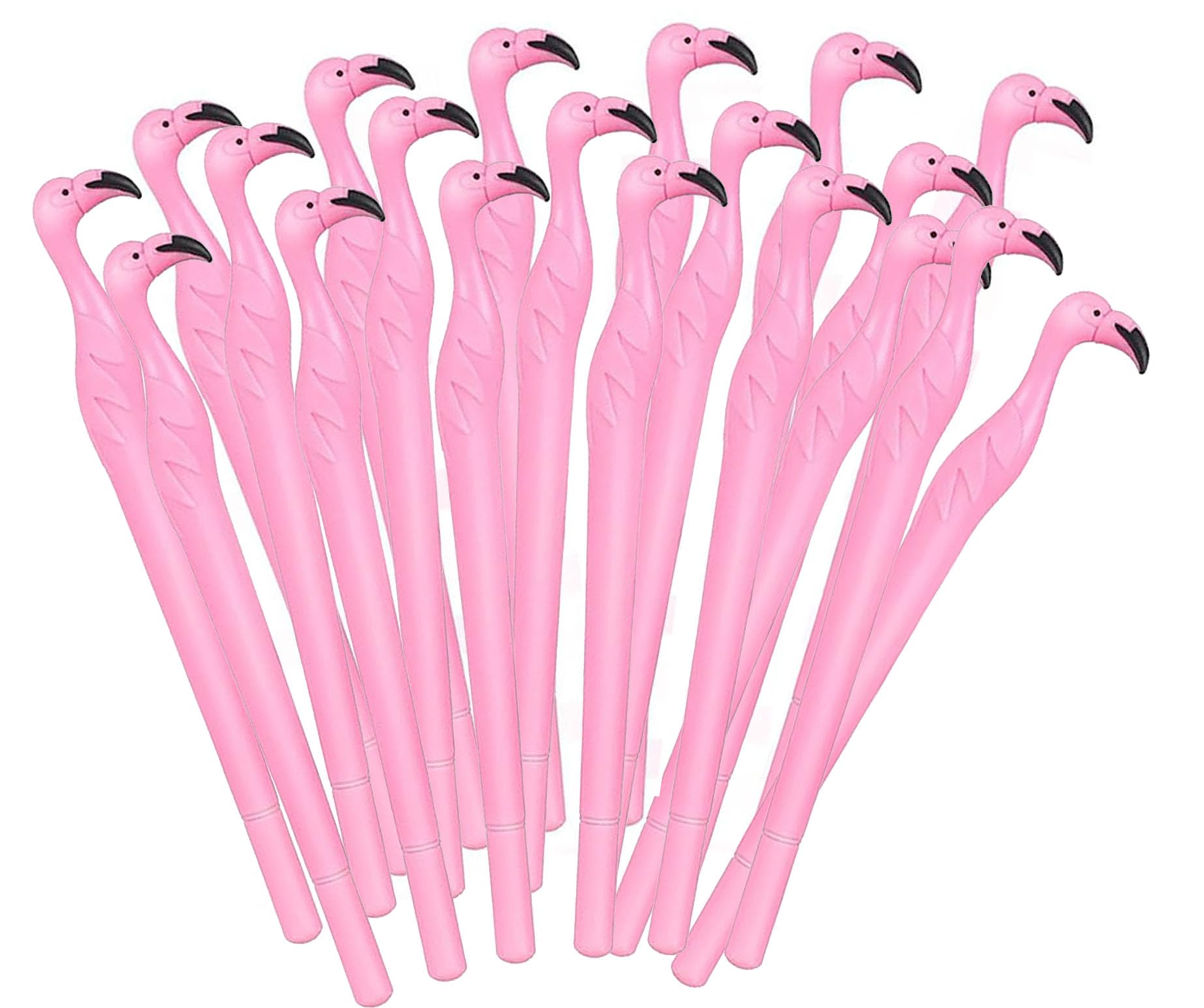 20Pcs Flamingo Gel Ink Pens 0.5 Mm Black Ink Novelty Pens For Child, Women, Coworkers Kids Office School Home Wedding Bridal Sho