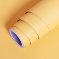 LACHEERY Matte Yellow Peel and Stick Modern Wallpaper for Bedroom Bathroom Living Room Walls Removable Wallpaper Solid Color Tex