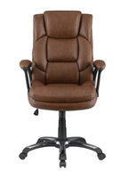 Coaster Home Furnishings Adjustable Height Office Chair with Padded Arm Brown