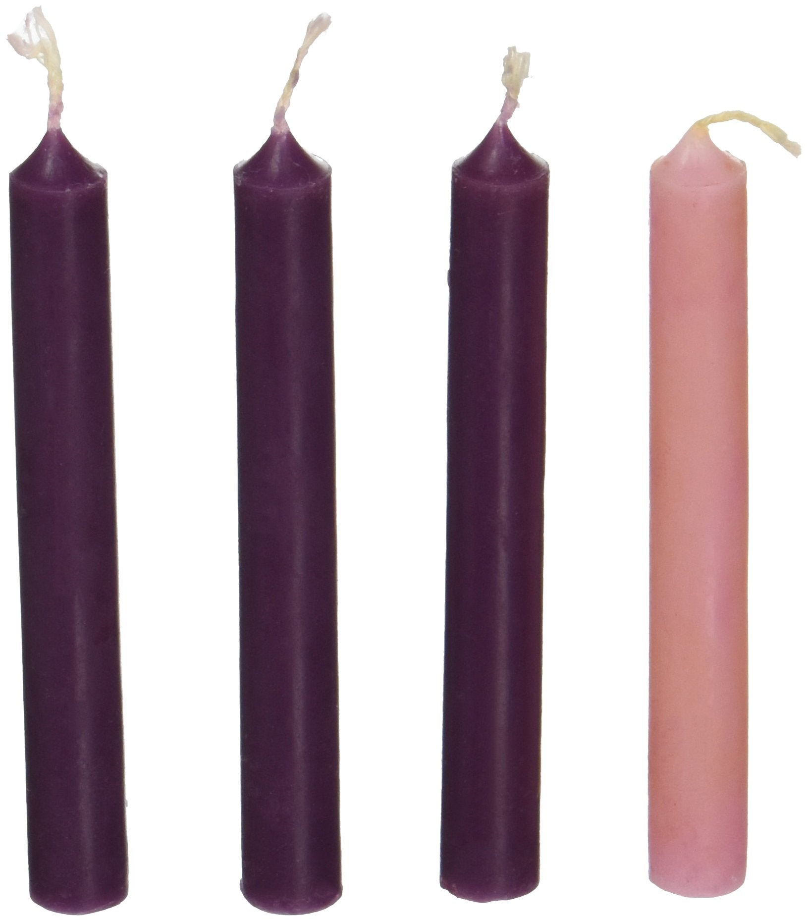 Cathedral Art (Abbey & CA Gift Advent Candles, Set of 4, Purple Pink