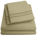 1500 Supreme Collection California King Sheet Sets Sage Green - Luxury Hotel Bed Sheets And Pillowcase Set For California King M