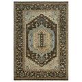 Alora Decor Abby 8' X 10' Traditional Dk. Brown/Brown/Blue Hand Knotted Area Rug