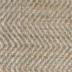 Kosas Home Chevron 108X144 Natural Jute Herringbone Area Rug In Natural/Ivory