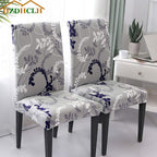 Hzdhclh Grey Chair Covers For Dining Room 6 Pack,Stretch Spandex Parsons Chair Slipcover Set Of 6,Washable Anti-Dust Chair Seat