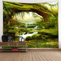 Llamazing Forest Tapestry Home Decor Landscape Tapestry Living Room Bedroom Decoration Tapestry Magic Tapestry Curtain (Sunlight