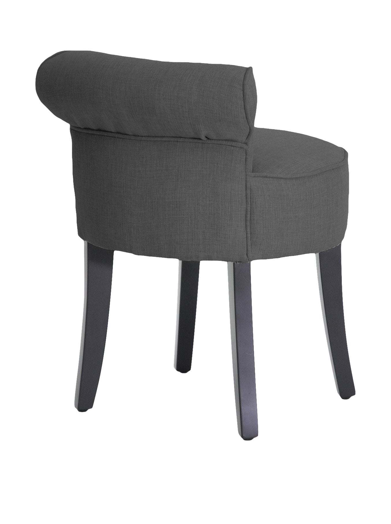 Baxton Studio Millani Gray Linen Modern Lounge Stool
