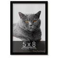 wallsthatspeak 5x8 Black Picture Frame for Puzzles Posters Photos or Artwork