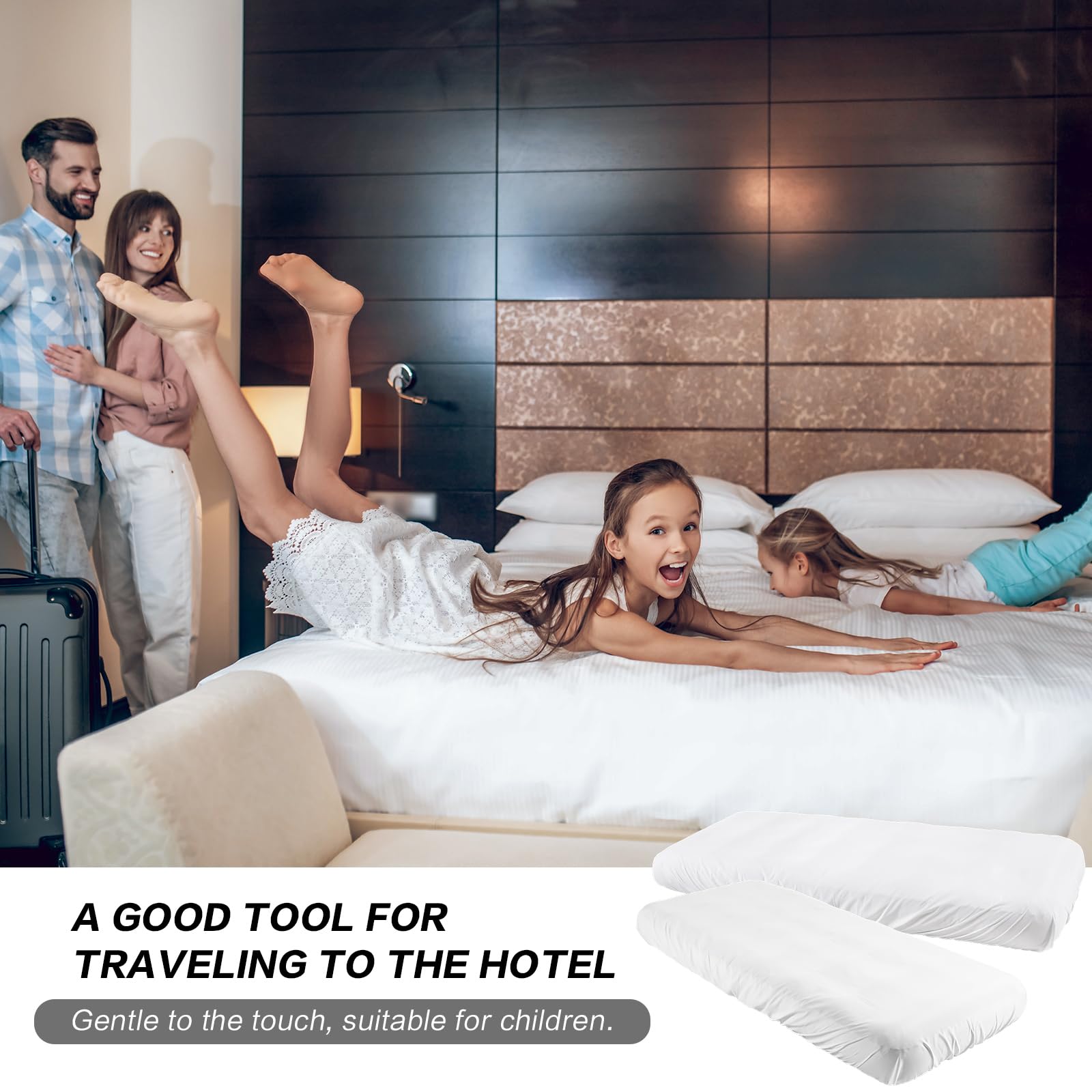 Breling Kids Air Mattress Fitted Sheets Compatible With Intex Cozy Kidz (Sheet Only) Toddler Inflatable Mattress Sheets For Kids Sleepover Party Travel Camping Air Mattress Airbed(White,8 Pcs)