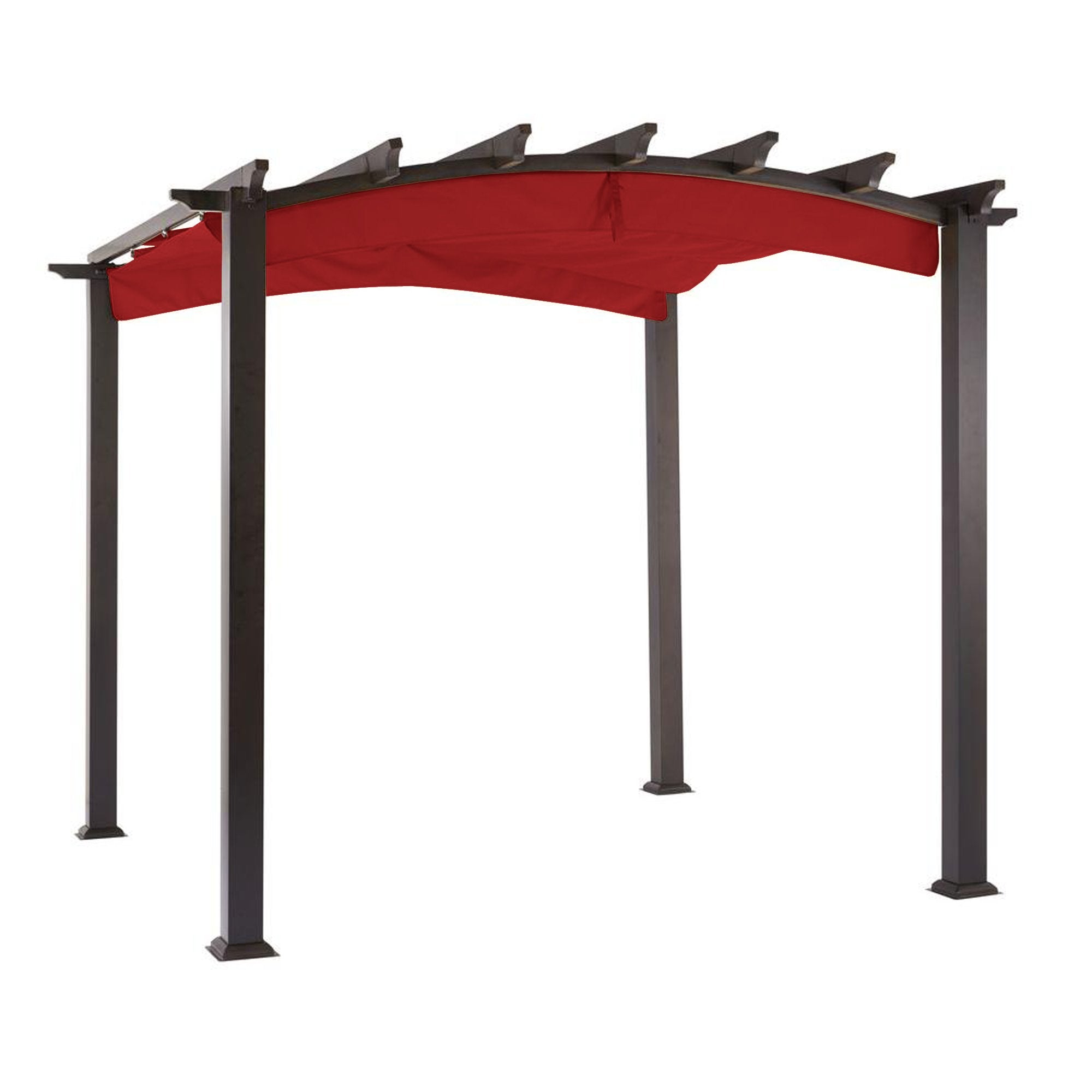 Garden Winds Replacement Canopy For The Hampton Bay Arched Pergola - Riplock 350 - Cinnabar