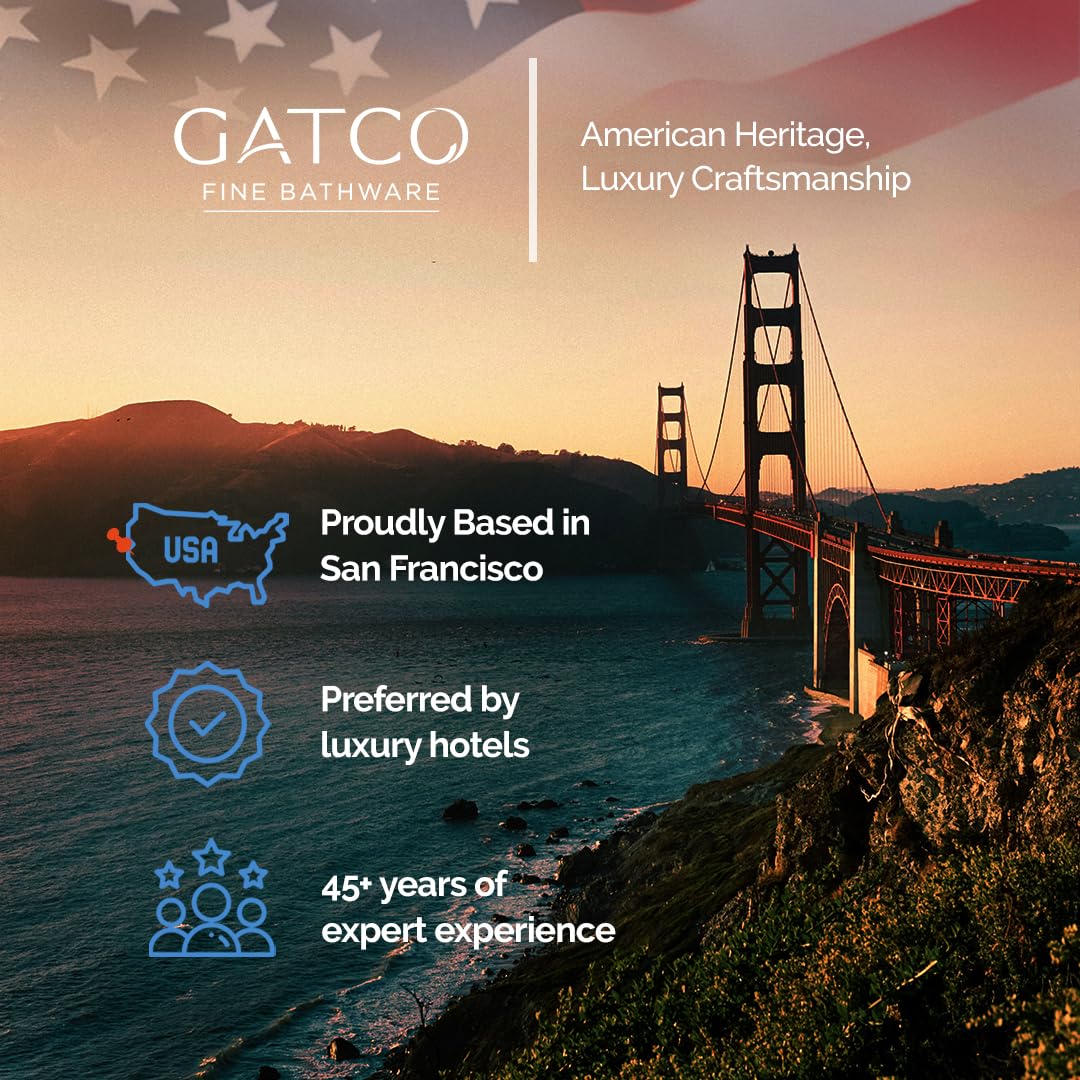 Gatco 1806 Bathroom Wall Mirror, 25 Inch Modern Mirror For Living Room, Vanity, Slim Design Beveled Frameless Round Mirror - Eas