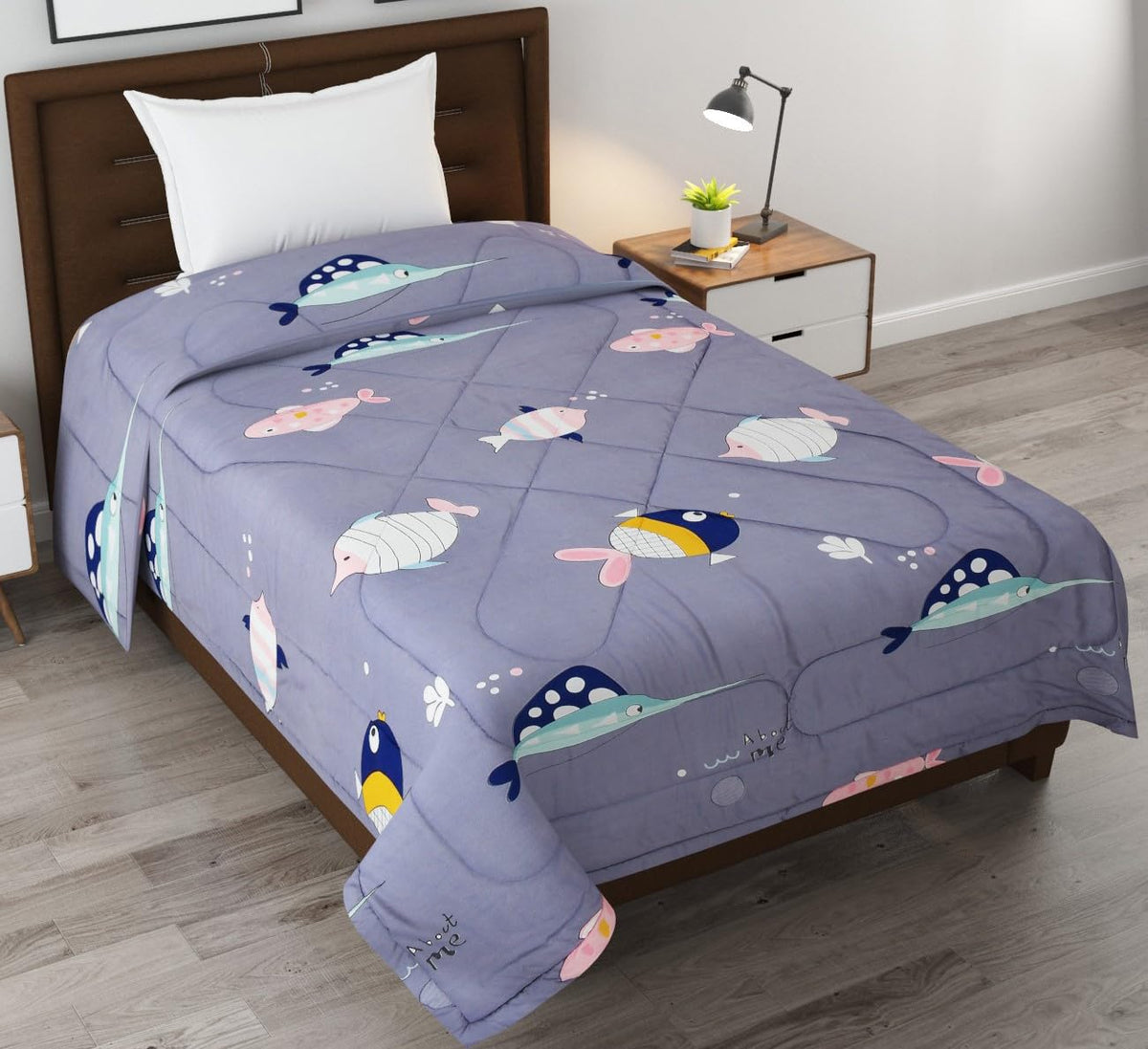 FRESH FROM LOOM All Season Collection Single Bed Microfiber Cartoon Printed Bed Blanket for Kids | Soft Children Comforters |All