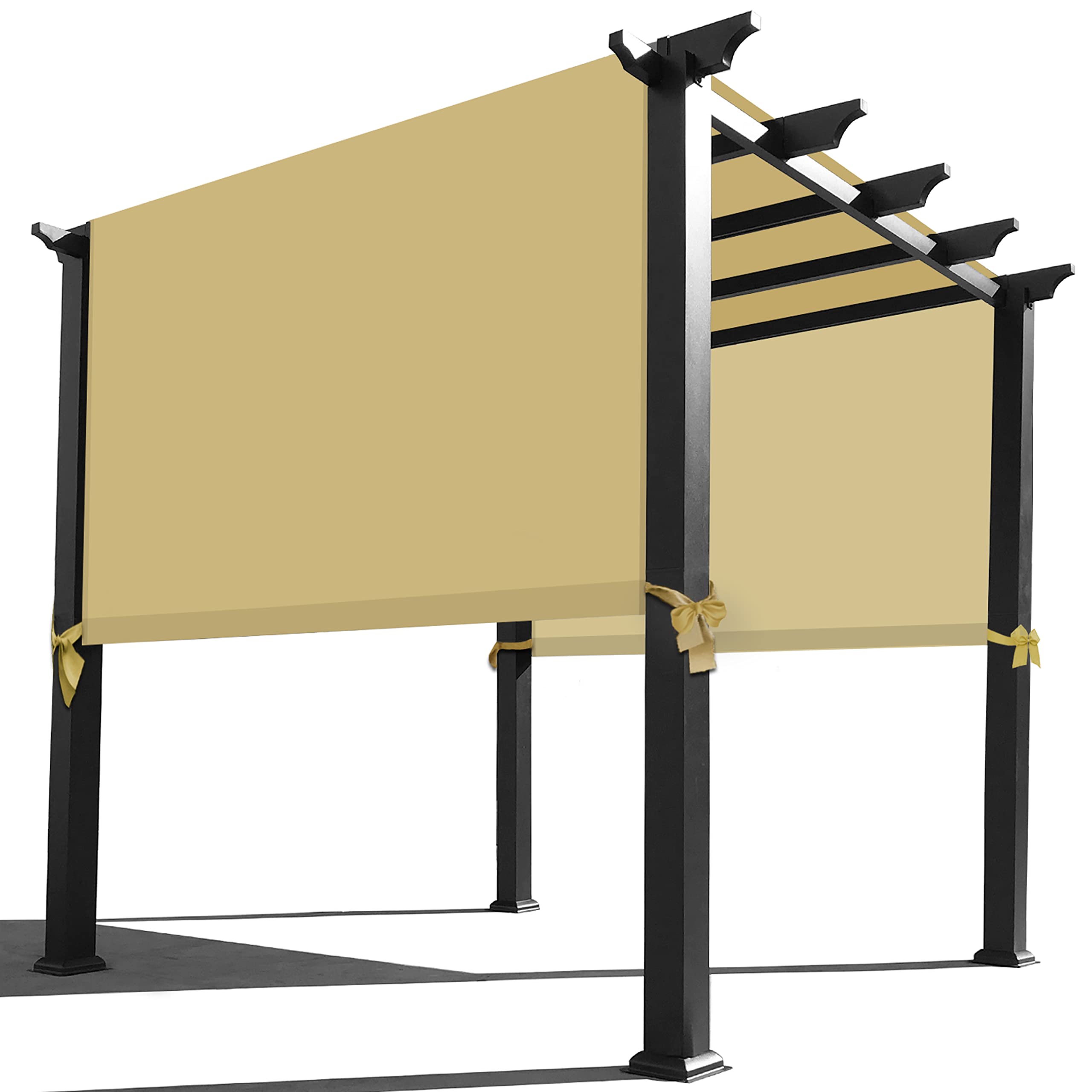Alion Home Waterproof Pergola Covers - Pergola Replacement Canopy - Universal Replacement Canopy For Pergola (12' L X 8' W, Sand