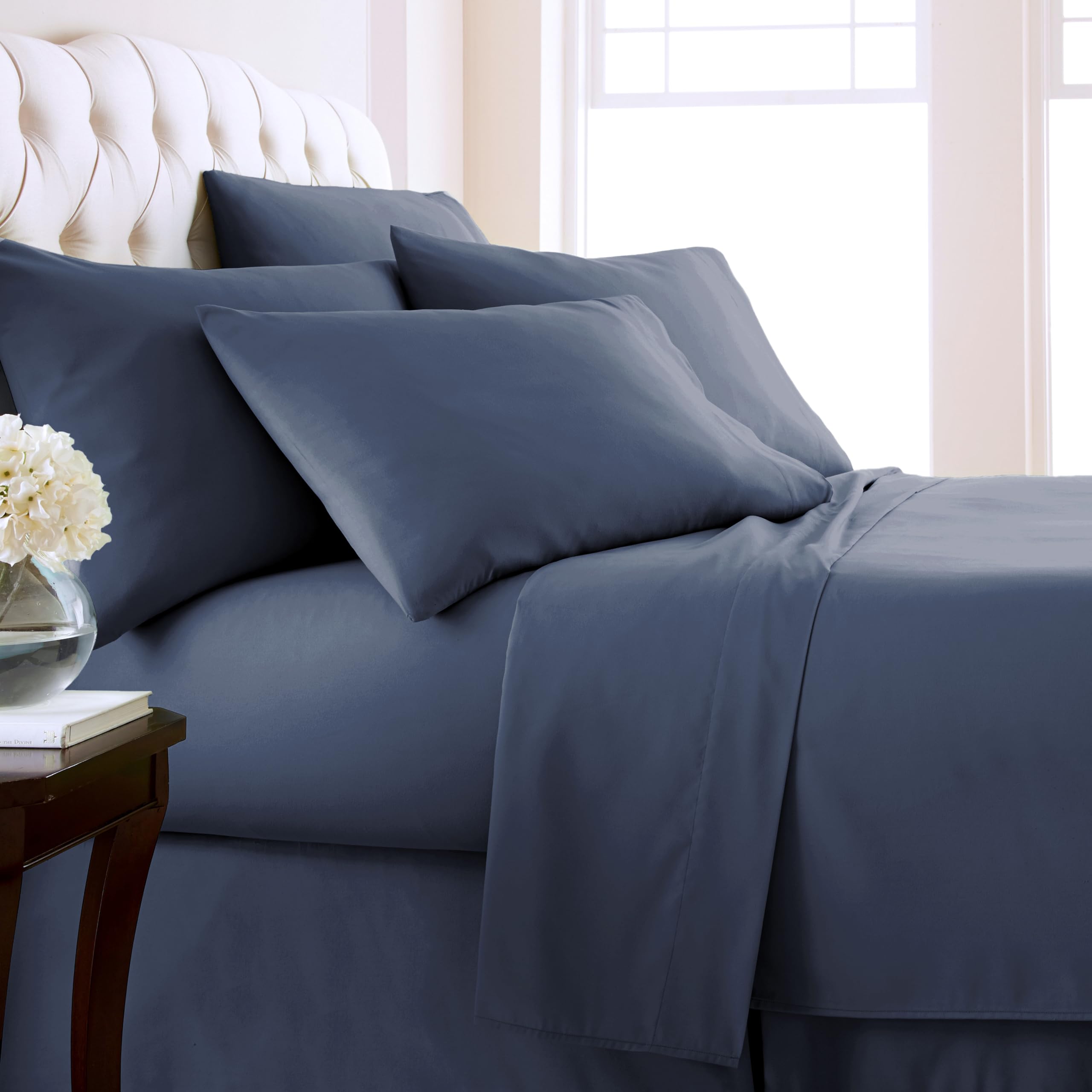 Southshore Fine Living, Inc. 6-Piece Set King Sheets Deep Pocket, Ultra Soft Hotel Luxury Microfiber Bed Sheets With 21'' Deep F