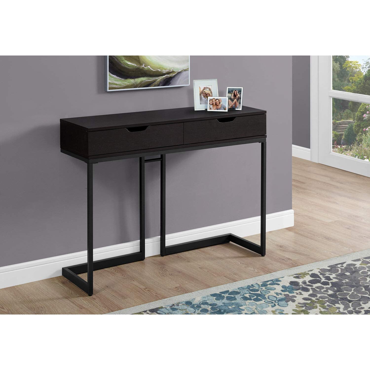Monarch Specialties Accent, Console Table, CAPPUCCINO