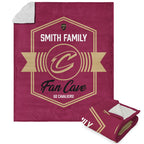 Nba Cleveland Cavaliers Dominion Personalized Silk Touch Sherpa Throw Blanket 50X60 Inches