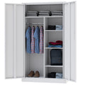 Letaya Metal Locker,Steel Wardrobe Storage Cabinets With Lock Door,Clothing Coat Storage Freestanding For Office, Home, School,