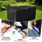 Outdoor Dining Table Cover, 60 Inch Rectangle Patio Dining Table Cover, Waterproof Protective Cover Patio Furniture Covers - 60