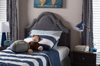 Baxton Studio Ritta Modern and Contemporary Upholstered Headboard Grey/Twin