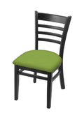 Holland Bar Stool Co. 3140 18 Chair with Black Finish and Canter Kiwi Green Seat