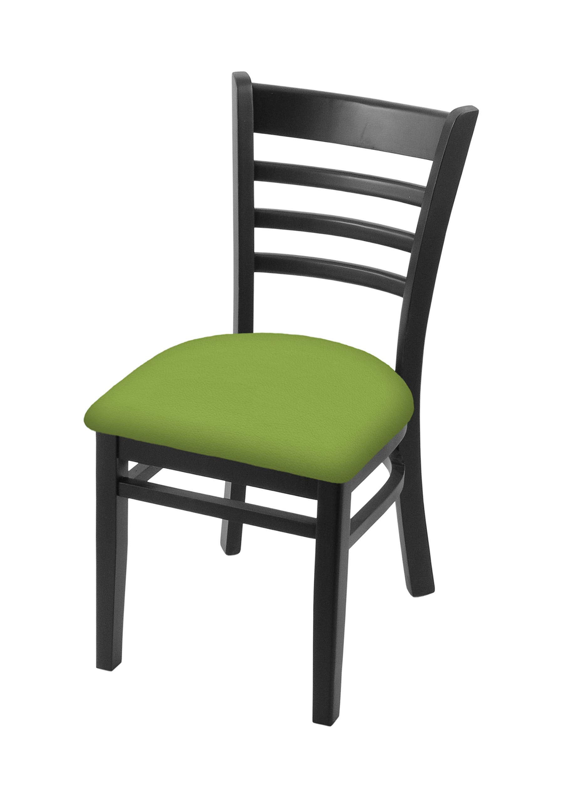 Holland Bar Stool Co. 3140 18 Chair with Black Finish and Canter Kiwi Green Seat